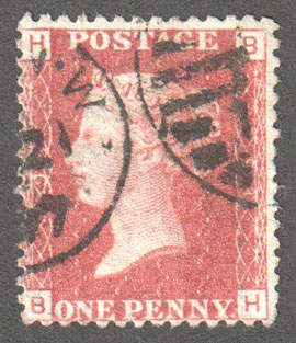 Great Britain Scott 33 Used Plate 91 - BH (1) - Click Image to Close